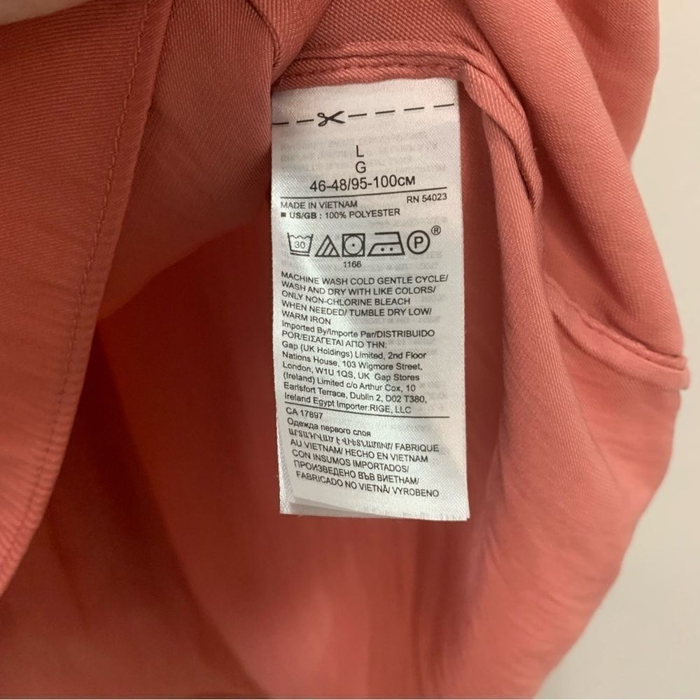 Banana Republic Pink V Neck Blouse‎ Size Large - Picture 4 of 5